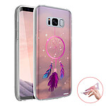 Evetane Coque Samsung Galaxy S8 Plus 360 intégrale transparente Motif Attrape rêve rose Tendance