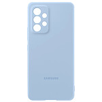 Samsung Coque pour Galaxy A53 5G Soft Touch Silicone Cover original  bleu arctique