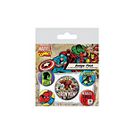 Marvel Comics - Pack 5 badges Iron Man
