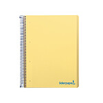 LIDERPAPEL Cahier spirale A4 micro wonder 240 pages 90g 4 trous 5 bandes - Jaune