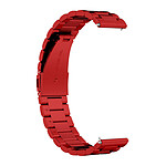 Avizar Bracelet pour Huawei Watch GT Runner / Watch GT 3 46mm Maille Acier Rouge