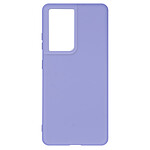 Avizar Coque pour Samsung Galaxy S21 Ultra Silicone Souple Finition Soft Touch Compatible QI Violet