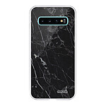 Evetane Coque Samsung Galaxy S10 360 intégrale transparente Motif Marbre noir Tendance