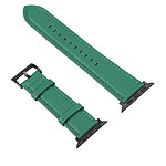 Avizar Bracelet pour Apple Watch 41mm et 40mm et 38 mm Cuir Texturé Litchi  vert