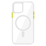 Avizar Coque pour iPhone 12 / 12 Pro Magsafe Antichoc Cercle magnétique Jaune