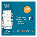 OXFORD Calendrier scolaire 16 mois 30x30cm 1 mois sur 2 pages sept à décembre