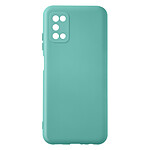 Avizar Coque pour Samsung Galaxy A03s Silicone Semi-rigide Finition Soft-touch Fine Turquoise