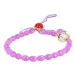 Avizar Bijou de Téléphone Bracelet à Perles ovales Collection Asia violet