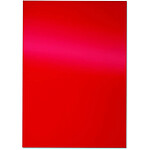 PAVO Paquet de 100 Plats de couverture Chromolux pour reliure brillant A4 rouge