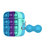 Coque Airpods Silicone Bubble Pop Conception 2 Parties Multicolore