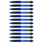 UNI-BALL Stylo bille POWER TANK SN220 rétractable grip pointe moyenne 1mm Bleu x 12