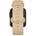 Avizar Bracelet pour Xiaomi Mi Watch Lite / Redmi Watch Silicone Souple Premium Beige Ajustable par Bouton Pression