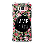 Evetane Coque Samsung Galaxy S8 Plus anti-choc souple angles renforcés transparente Motif La Vie en Rose