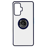 Avizar Coque pour Xiaomi Poco F4 GT Bi-matière Bague Métallique Support Vidéo  bleu