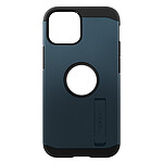 Spigen Coque pour iPhone 13 Pro Max Multicouche Béquille Support Tough Armor Bleu Métal