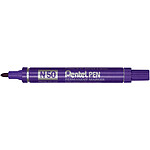 PENTEL Marqueur Permanent PENTEL PEN N50 Pointe Conique Violet x 12