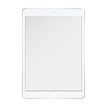 Clappio Vitre Tactile de remplacement pour iPad 2021 2020 et 2019 10.2 100% Compatible Blanc