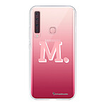 LaCoqueFrançaise Coque Samsung Galaxy A9 2018 360 intégrale transparente Motif Initiale M Tendance