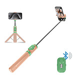 Avizar Perche à Selfie  avec Télécommande Bluetooth intégrée, Rose