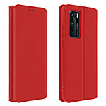 Avizar Housse Huawei P40 Folio Portefeuille Fonction Support rouge
