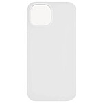 Avizar Coque pour Apple iPhone 15 Silicone Soft Touch Mate Anti-trace  blanche