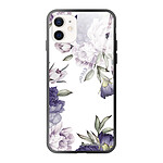 LaCoqueFrançaise Coque iPhone 12 Mini Coque Soft Touch Glossy Pivoines Violettes Design