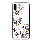 LaCoqueFrançaise Coque iPhone X/Xs Coque Soft Touch Glossy Fleurs Sauvages Design