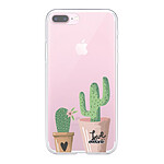 Evetane Coque iPhone 7 Plus / 8 Plus 360 intégrale transparente Motif Cactus Love Tendance