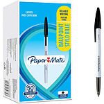 PAPER MATE Stylo à Bille 045 Pointe Fine Noir x 50