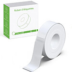 COMETE - 1 Ruban Blanc de Recharge pour Étiqueteuse Portable avec Ruban Adhésif Blanc
