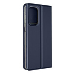 Dux Ducis Housse pour Samsung Galaxy A73 5G Clapet Porte-carte Fonction Support bleu nuit