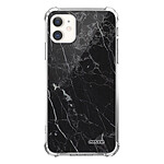 Evetane Coque iPhone 11 anti-choc souple angles renforcés transparente Motif Marbre noir
