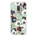 LaCoqueFrançaise Coque Samsung Galaxy S9 Plus 360 intégrale transparente Motif Fleurs vert d'eau Tendance
