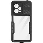 Redpepper Coque Étanche IP68 pour Xiaomi Redmi Note 12 Pro Protection Intégrale Anti-chutes 2m  Contour Noir