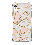 LaCoqueFrançaise Coque iPhone Xr anti-choc souple angles renforcés transparente Motif Marbre Rose