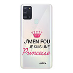 Evetane Coque Samsung Galaxy A21S 360 intégrale transparente Motif Je suis une princesse Tendance