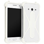 Muvit Coque Blanc pour Smartphone: Longueur entre 121 et 152 mm et d'une largeur max de 81 mm