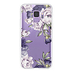 LaCoqueFrançaise Coque Samsung Galaxy S9 360 intégrale transparente Motif Pivoines Violettes Tendance