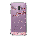 Evetane Coque Samsung Galaxy S9 Plus anti-choc souple angles renforcés transparente Motif Chute De Fleurs