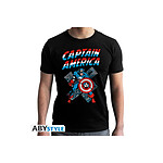 Captain America - Tshirt homme Captain America Vintage SS black - Taille XL