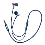 XO Écouteurs Filaires Jack 3.5mm Intra-auriculaire avec Basses Profondes Bleu