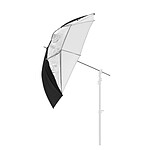 LASTOLITE parapluie All In One Argent/Blanc Diamètre 99cm