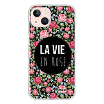 Evetane Coque iPhone 13 360 intégrale transparente Motif La Vie en Rose Tendance