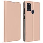 Dux Ducis Housse Samsung pour Galaxy A21s Porte-carte Fonction Support Vidéo Rose