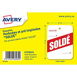 Avery ETIPERFS - 1000 étiquettes perforées 'soldé' - 49 x 65 mm