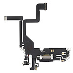 Clappio Connecteur de Charge pour iPhone 14 Pro, Port Lightning + Microphone Lavande