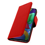 Avizar Étui pour Samsung Galaxy M21 / M31 / M30s Clapet Portefeuille Support Vidéo  Rouge