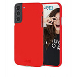 Jaym Coque pour Samsung Galaxy S22 Ultra Premium Soft Feeling Rouge