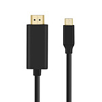 Câble USB Type C vers HDMI Mâle Résolution 4K UHD 2m Noir