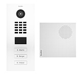 Doorbird - Portier vidéo IP 3 sonnettes Blanc + Carillon D2103V RAL 9016 KIT 1